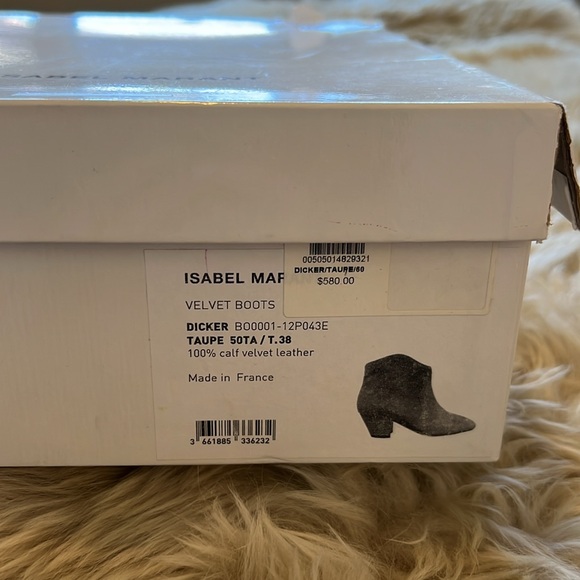 Isabel Marant Dicker Western Ankle Boots in Dark Taupe - 38 - Picture 6 of 6
